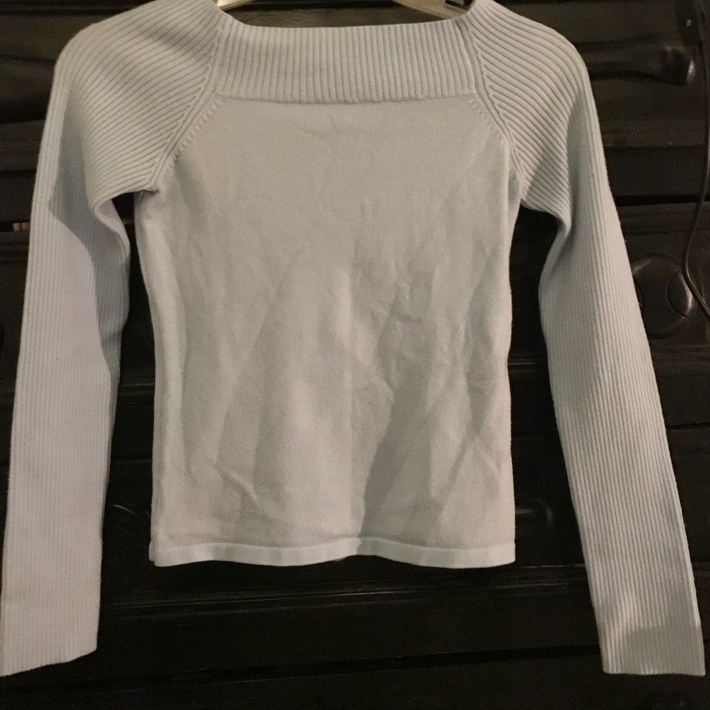 Light Blue top. Excellent condition -Size Small